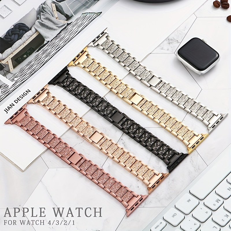 Metal Diamond-encrusted Watch Band - Image 4