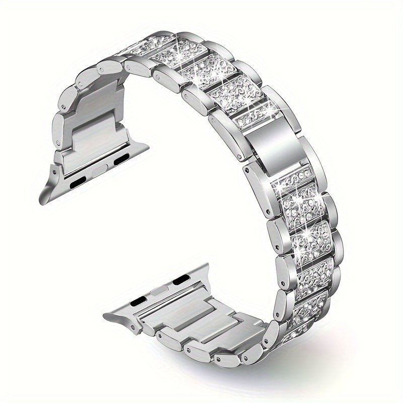 Metal Diamond-encrusted Watch Band - Image 3