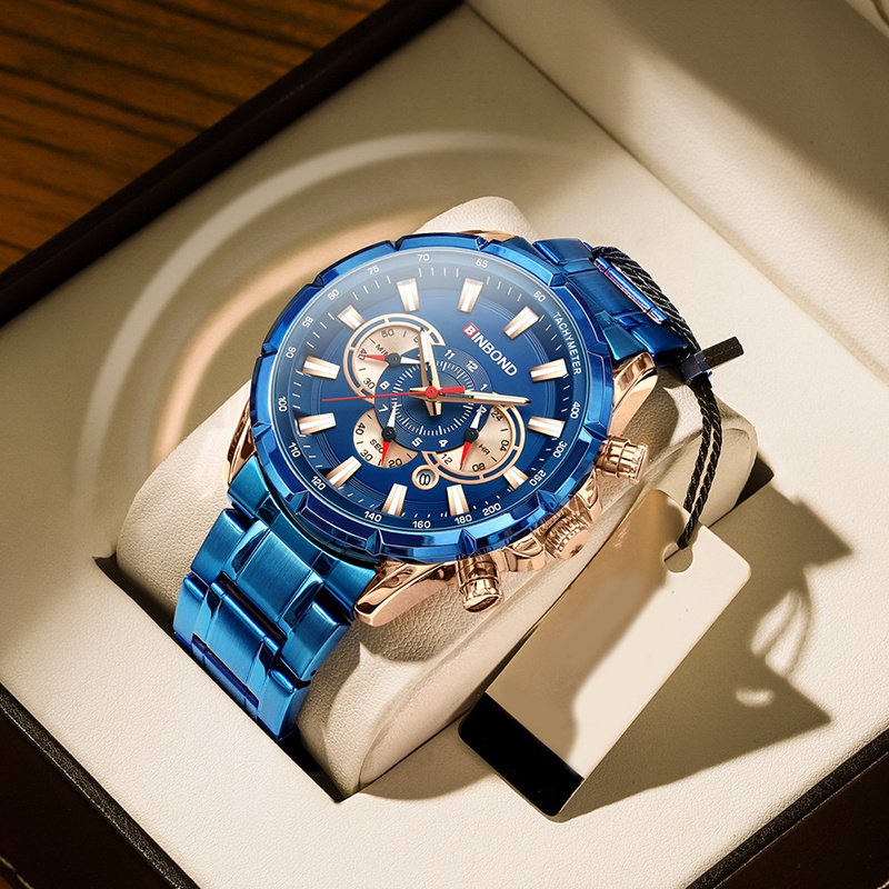 Tactical Motorcycle Waterproof Luminous Watch Timing Multi-Pointer - Image 6